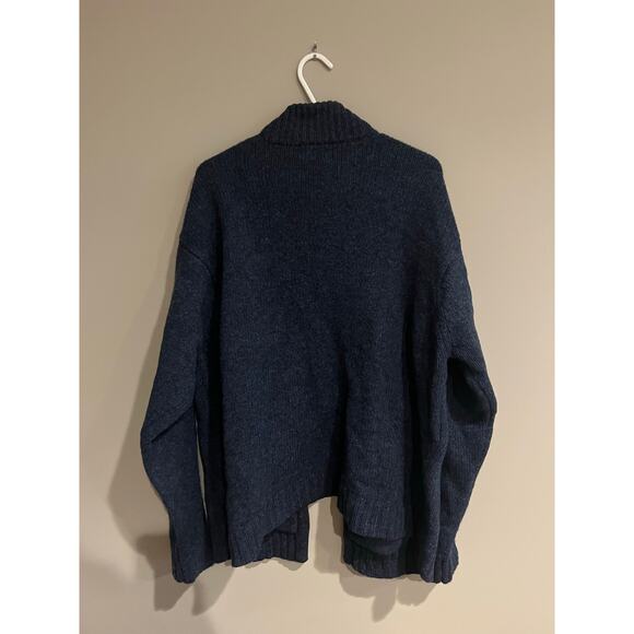 Vintage LL Bean Full Zip Sweater Made in Hong Kong 100% Shetland Wool Men's XL - Picture 3 of 6